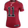 Image of Julio Jones Atlanta Falcons Women's Color Rush Legend Jersey - Red 2019