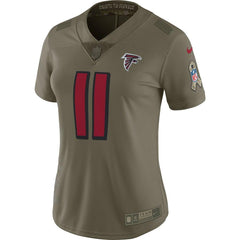 Julio Jones Atlanta Falcons Women's Salute to Service Limited Jersey - Olive 2019