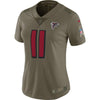 Image of Julio Jones Atlanta Falcons Women's Salute to Service Limited Jersey - Olive 2019