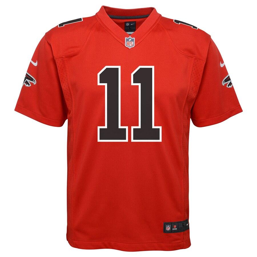 Julio Jones Atlanta Falcons Youth Color Rush Game Jersey - Red 2019