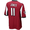 Image of Julio Jones Atlanta Falcons Youth Team Color Game Jersey - Red 2019