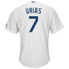 Image of Julio Urias Los Angeles Dodgers Majestic Home Cool Base Player Jersey - White 2019