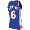 Image of Julius Erving Philadelphia 76ers Mitchell &amp; Ness Hardwood Classics Swingman Jersey - Royal 2019