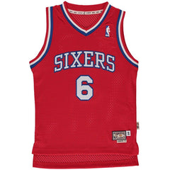 Julius Erving Philadelphia 76ers Mitchell & Ness Youth Hardwood Classics Swingman Jersey – Red 2019
