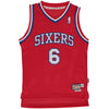 Image of Julius Erving Philadelphia 76ers Mitchell &amp; Ness Youth Hardwood Classics Swingman Jersey – Red 2019