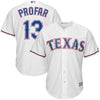 Image of Jurickson Profar Texas Rangers Majestic Cool Base Player Jersey - White 2019