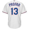 Image of Jurickson Profar Texas Rangers Majestic Cool Base Player Jersey - White 2019
