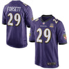 Image of Justin Forsett Baltimore Ravens Team Game 2015 Patch Jersey - Purple 2019