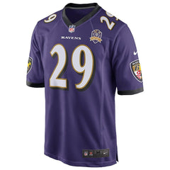 Justin Forsett Baltimore Ravens Team Game 2015 Patch Jersey - Purple 2019