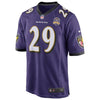 Image of Justin Forsett Baltimore Ravens Team Game 2015 Patch Jersey - Purple 2019