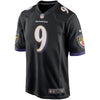 Image of Justin Tucker Baltimore Ravens Game Jersey - Black 2019