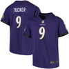 Image of Justin Tucker Baltimore Ravens Girls Youth Game Jersey - Purple 2019