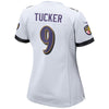 Image of Justin Tucker Baltimore Ravens Women's Game Jersey - White 2019