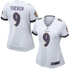 Image of Justin Tucker Baltimore Ravens Women's Game Jersey - White 2019