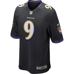 Justin Tucker Baltimore Ravens Youth Alternate Game Jersey - Black 2019