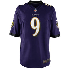 Justin Tucker Baltimore Ravens Youth Team Color Game Jersey - Purple 2019