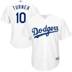 Justin Turner Los Angeles Dodgers Majestic Official Cool Base Player Jersey - White 2019