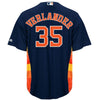 Image of Justin Verlander Houston Astros Majestic Official Cool Base Player Jersey – Navy 2019