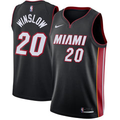 Justise Winslow Miami Heat Swingman Jersey Black - Icon Edition 2019