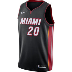 Justise Winslow Miami Heat Swingman Jersey Black - Icon Edition 2019