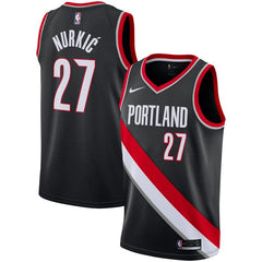 Jusuf Nurkic Portland Trail Blazers Replica Swingman Jersey - Icon Edition – Black 2019