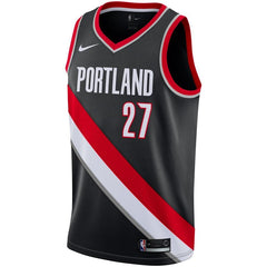Jusuf Nurkic Portland Trail Blazers Replica Swingman Jersey - Icon Edition – Black 2019