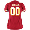 Image of Kansas City Chiefs Women's Custom Game Jersey - Red 2019