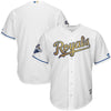 Image of Kansas City Royals Majestic 2015 World Series Champions Gold Program Cool Base Jersey - White 2019