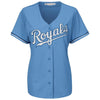 Image of Kansas City Royals Majestic Women's Cool Base Jersey - Light Blue 2019