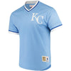 Image of Kansas City Royals Mitchell &amp; Ness Mesh V-Neck Jersey – Light Blue 2019