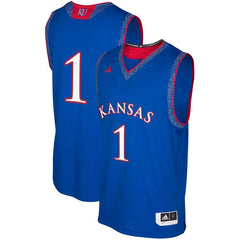 Kansas Jayhawks  Iced Out Replica Jersey – Royal 2019