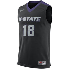 Kansas State Wildcats College Replica Basketball Jersey – Black 2019