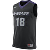 Image of Kansas State Wildcats College Replica Basketball Jersey – Black 2019