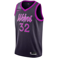 Karl-Anthony Towns Minnesota Timberwolves City Edition Swingman Jersey – Purple 2019