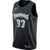 Image of Karl-Anthony Towns Minnesota Timberwolves Hardwood Classics Swingman Jersey – Black 2019
