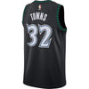 Image of Karl-Anthony Towns Minnesota Timberwolves Hardwood Classics Swingman Jersey – Black 2019