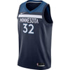Image of Karl-Anthony Towns Minnesota Timberwolves Swingman Jersey Navy - Icon Edition 2019