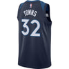 Image of Karl-Anthony Towns Minnesota Timberwolves Swingman Jersey Navy - Icon Edition 2019