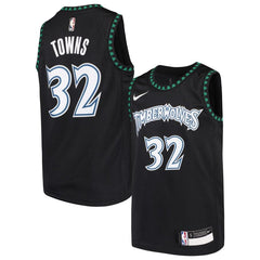 Karl-Anthony Towns Minnesota Timberwolves Youth Hardwood Classics Swingman Jersey – Black 2019