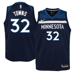 Karl-Anthony Towns Minnesota Timberwolves Youth Swingman Jersey Navy - Icon Edition 2019