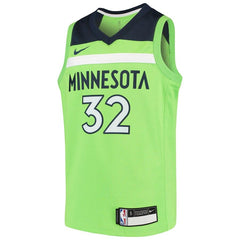 Karl-Anthony Towns Minnesota Timberwolves Youth Swingman Jersey - Neon Green 2019