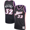 Image of Karl Malone Utah Jazz Mitchell &amp; Ness 1998-99 Hardwood Classics Swingman Jersey – Black 2019