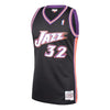 Image of Karl Malone Utah Jazz Mitchell &amp; Ness 1998-99 Hardwood Classics Swingman Jersey – Black 2019
