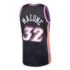 Image of Karl Malone Utah Jazz Mitchell &amp; Ness 1998-99 Hardwood Classics Swingman Jersey – Black 2019