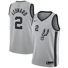 Kawhi Leonard San Antonio Spurs Swingman Jersey - Statement Edition – Silver 2019