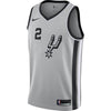 Image of Kawhi Leonard San Antonio Spurs Swingman Jersey - Statement Edition – Silver 2019