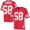 Image of Keena Turner San Francisco 49ers Mitchell &amp; Ness Retired Player Replica Jersey - Scarlet 2019