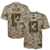 Image of Keenan Allen Los Angeles Chargers Youth Salute to Service Game Jersey - Camo 2019