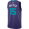 Image of Kemba Walker Charlotte Hornets Jordan Brand Swingman Jersey - Statement Edition – Purple 2019