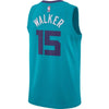 Image of Kemba Walker Charlotte Hornets Jordan Brand Swingman Jersey Teal - Icon Edition 2019